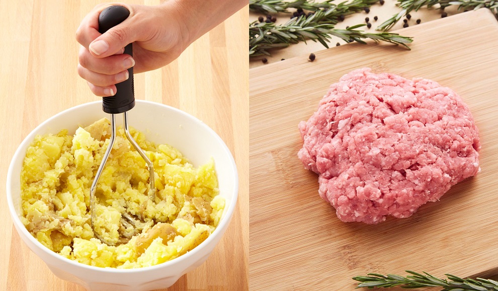 Nguyên liệu nấu món cháo thịt bò khoai tây rất đơn giản 