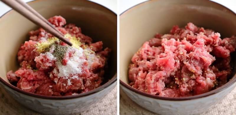 Nguyên liệu cho món thịt bò bọc nấm vô cùng đơn giản.