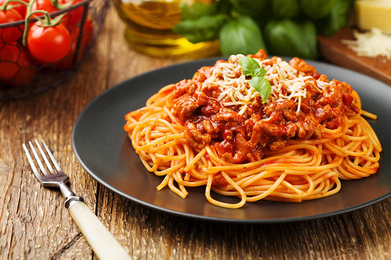 Mì Spaghetti thịt bò bằm thành phẩm
