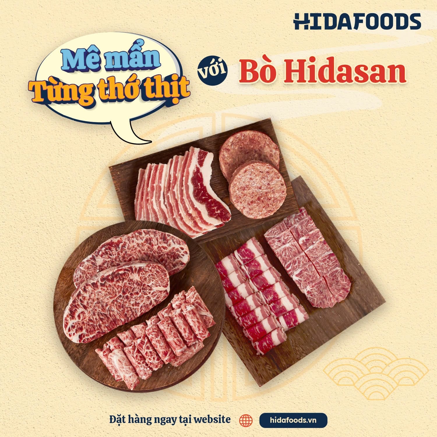 Thịt bò thượng phẩm Hida Foods 