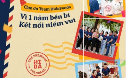 CẢM ƠN TEAM HIDAFOODS, VÌ 1 NĂM BỀN BỈ KẾT NỐI NIỀM VUI