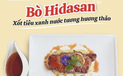 MÓN NGON THÁNG 9 - BÒ HIDASAN XỐT TIÊU XANH NƯỚC TƯƠNG HƯƠNG THẢO