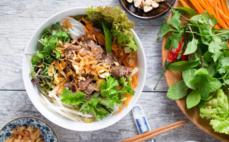 Bún bò trộn khô thành phẩm